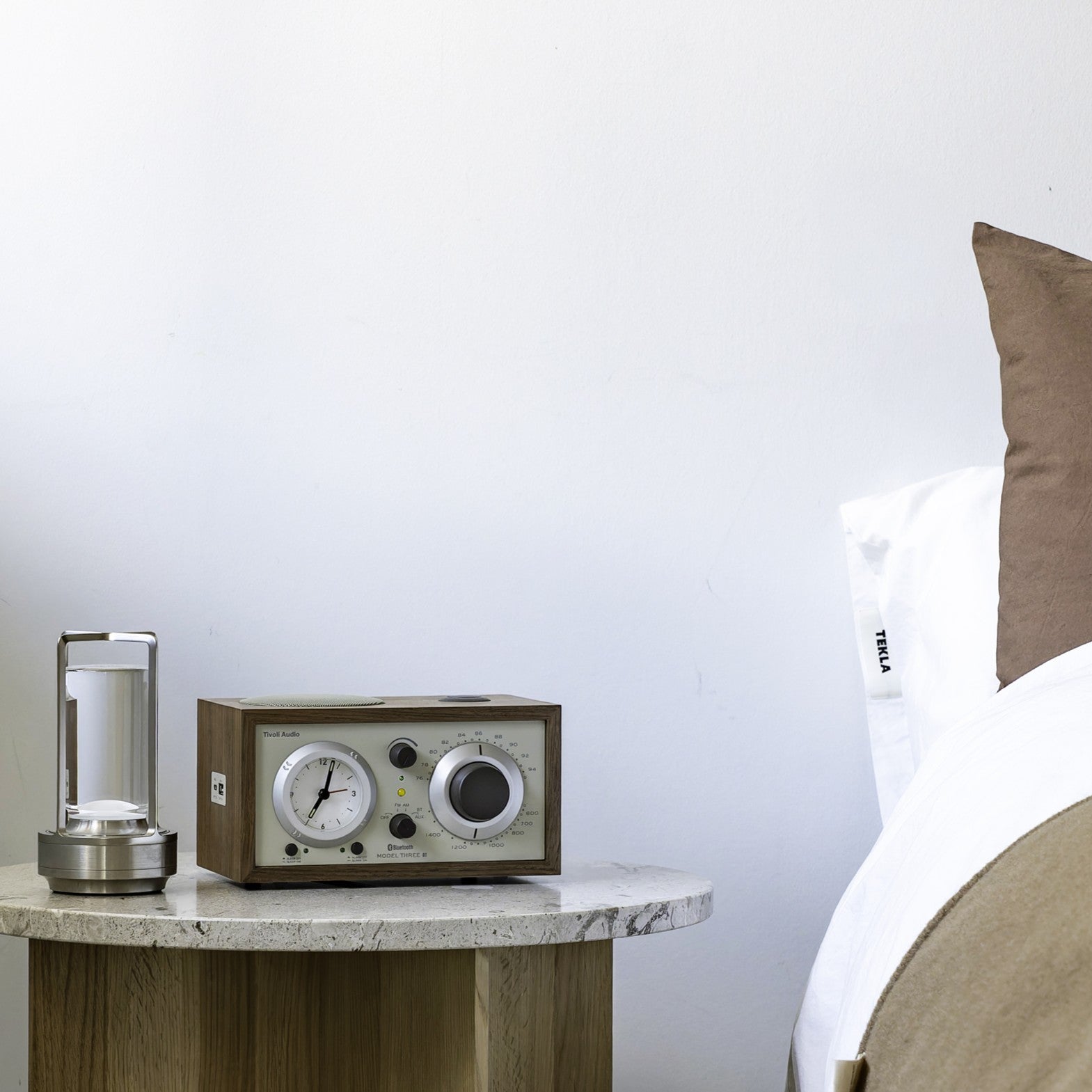 Tivoli Audio - Model Three® BT with USB-C - Walnut/Beige