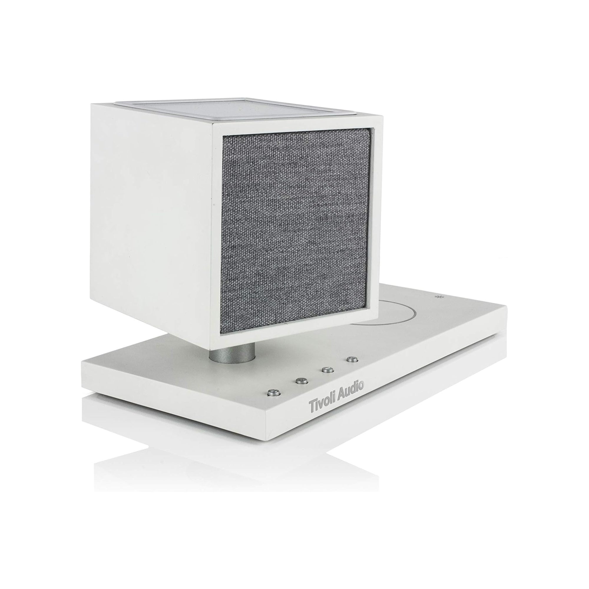 Tivoli Audio - Revive Bluetooth Speaker with Wireless Charging Pad & Lamp - White / Grey
