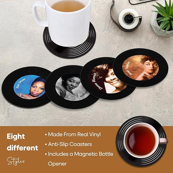 Jazz Divas 8pcs Coaster Tin Set