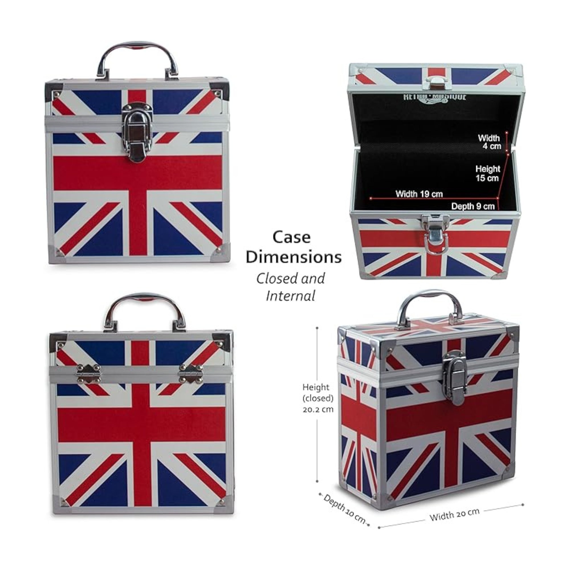 7 inch Aluminium EP Vinyl Case with 35 PP sleeve - UK Pattern