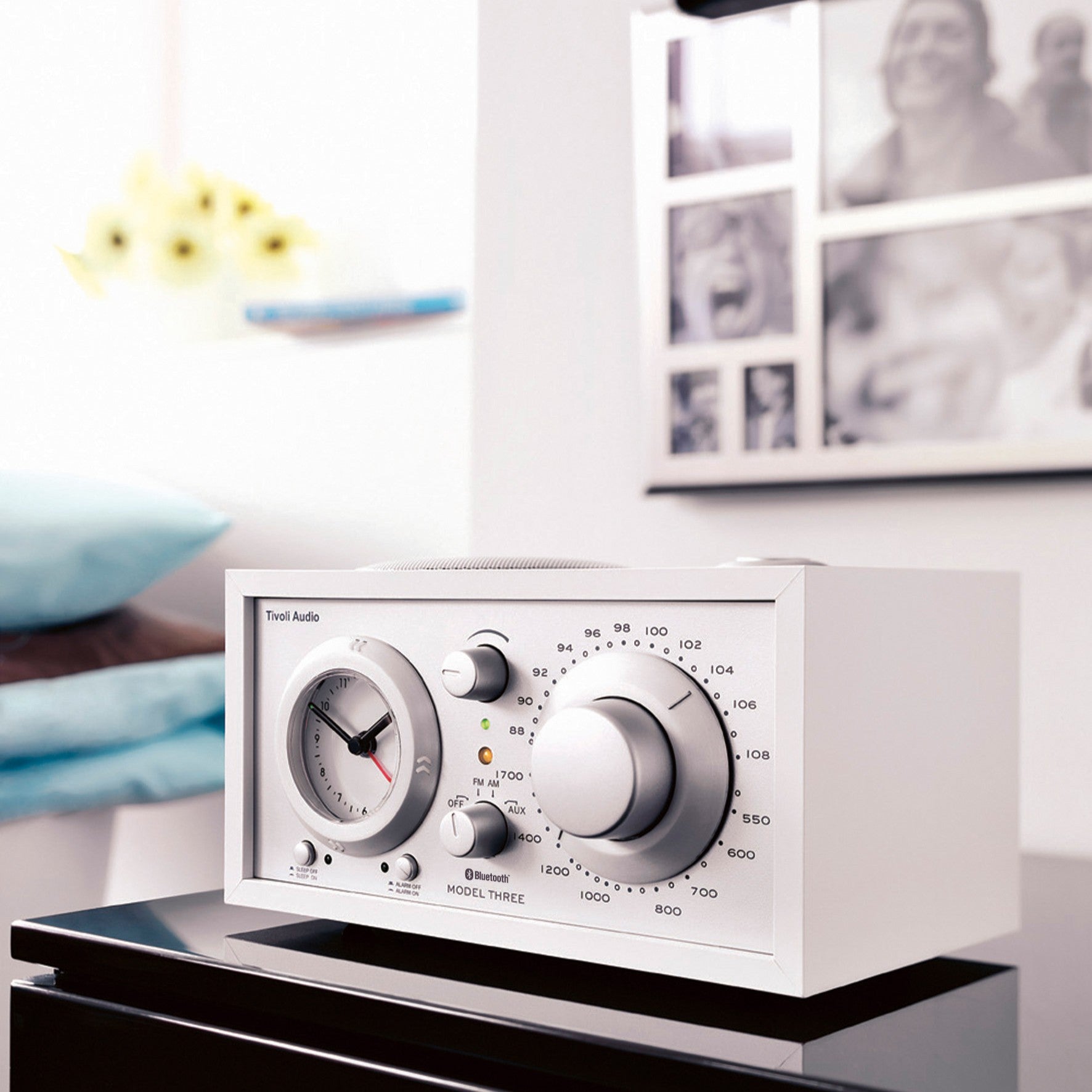 Tivoli Audio - Model Three® BT with USB-C - White/Silver