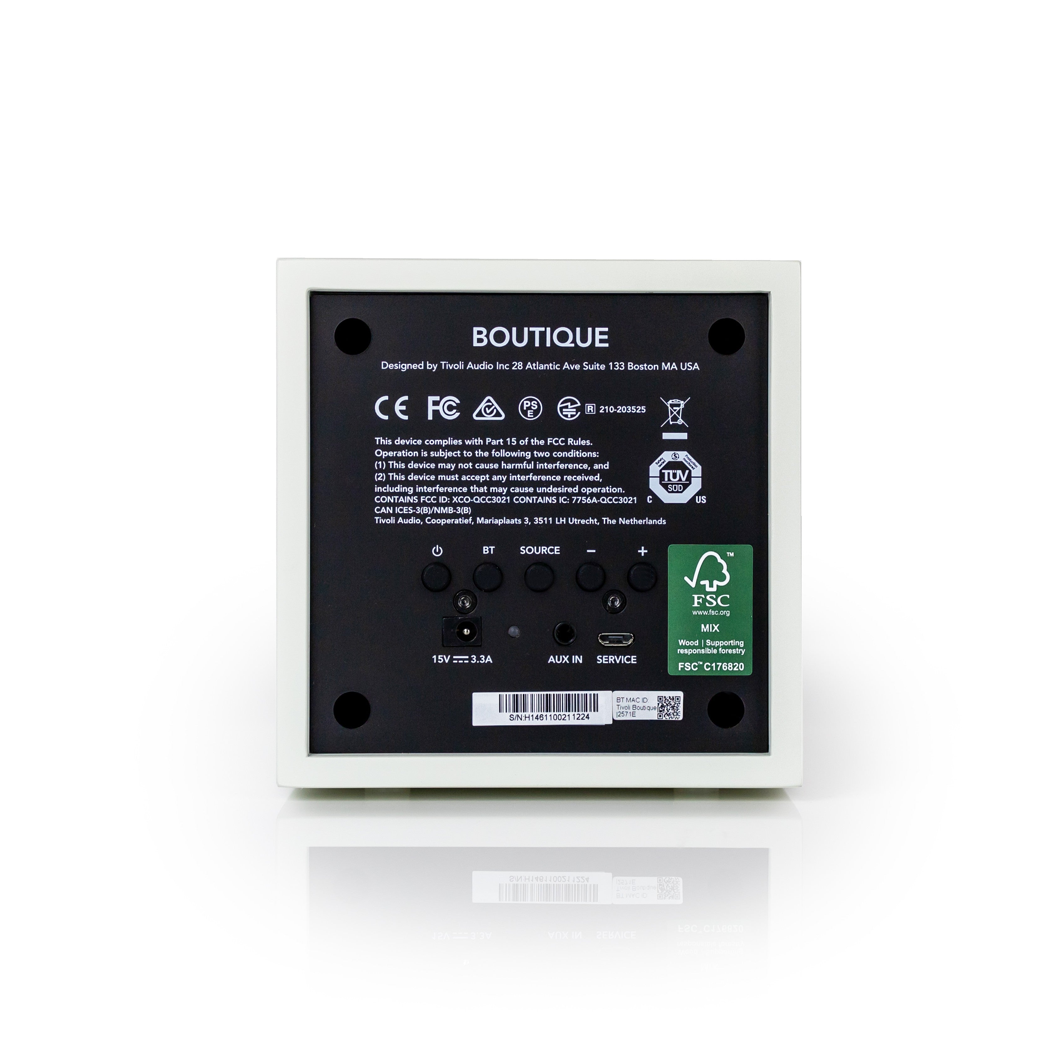 Tivoli audio - Boutique Speaker with PD Charging - White