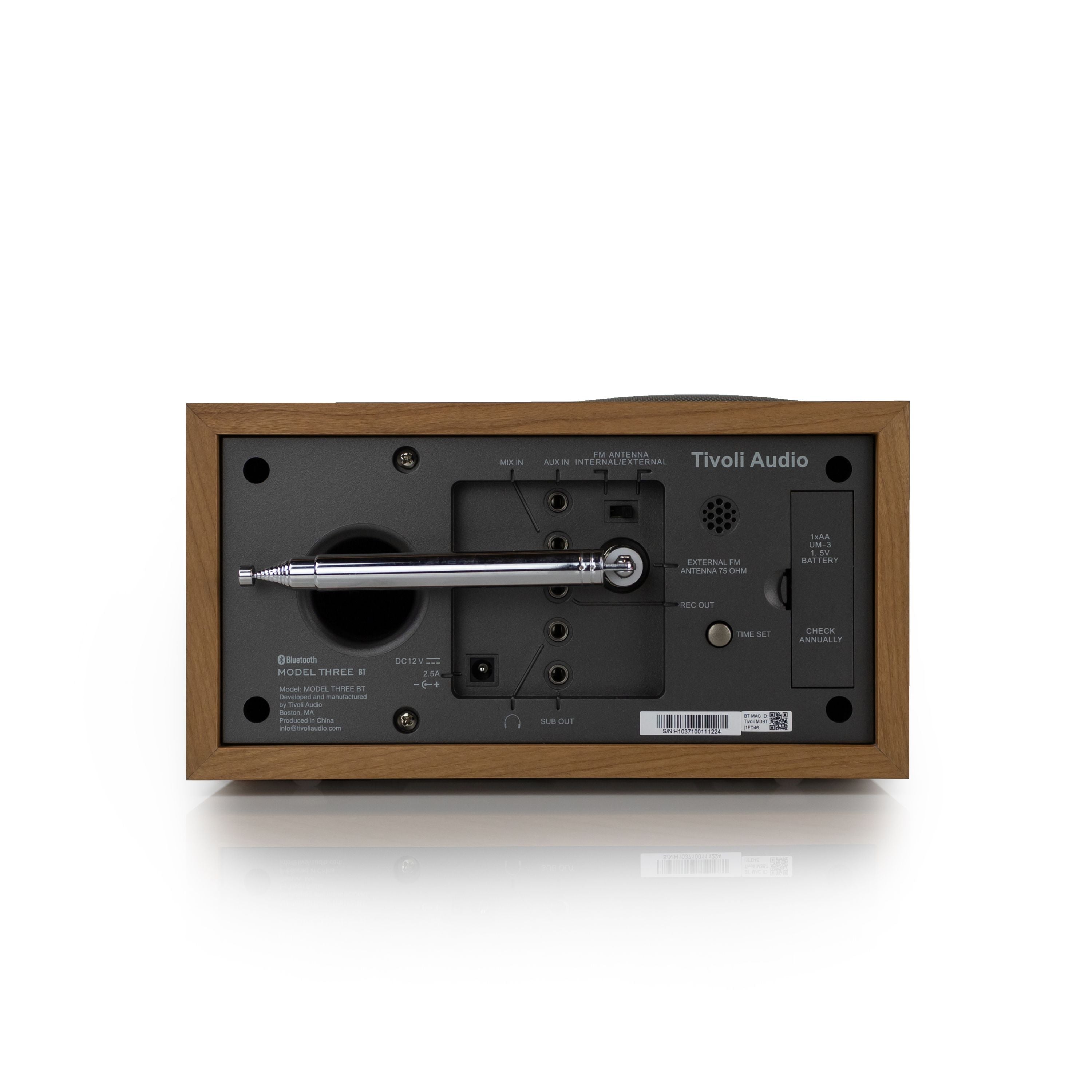 Tivoli Audio - Model Three® BT with USB-C - Cherry/Taupe