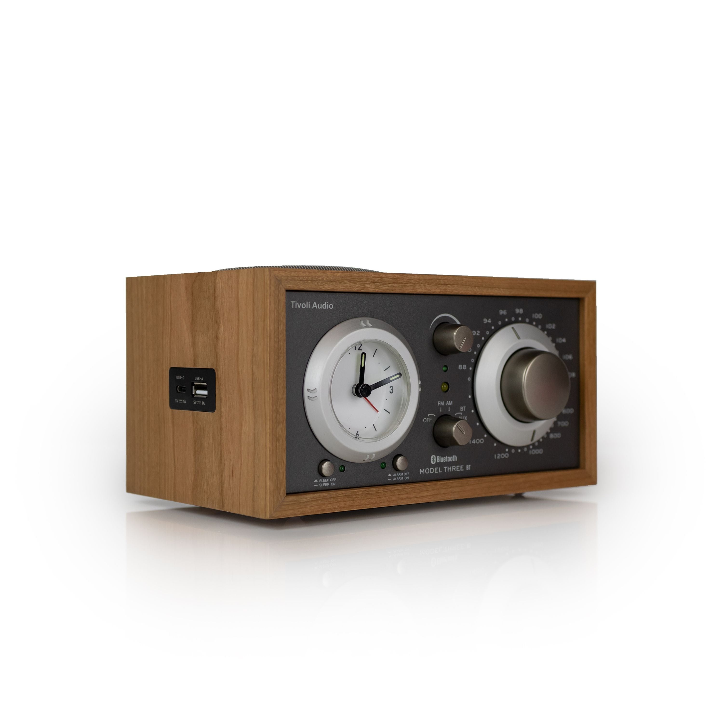Tivoli Audio - Model Three® BT with USB-C - Cherry/Taupe