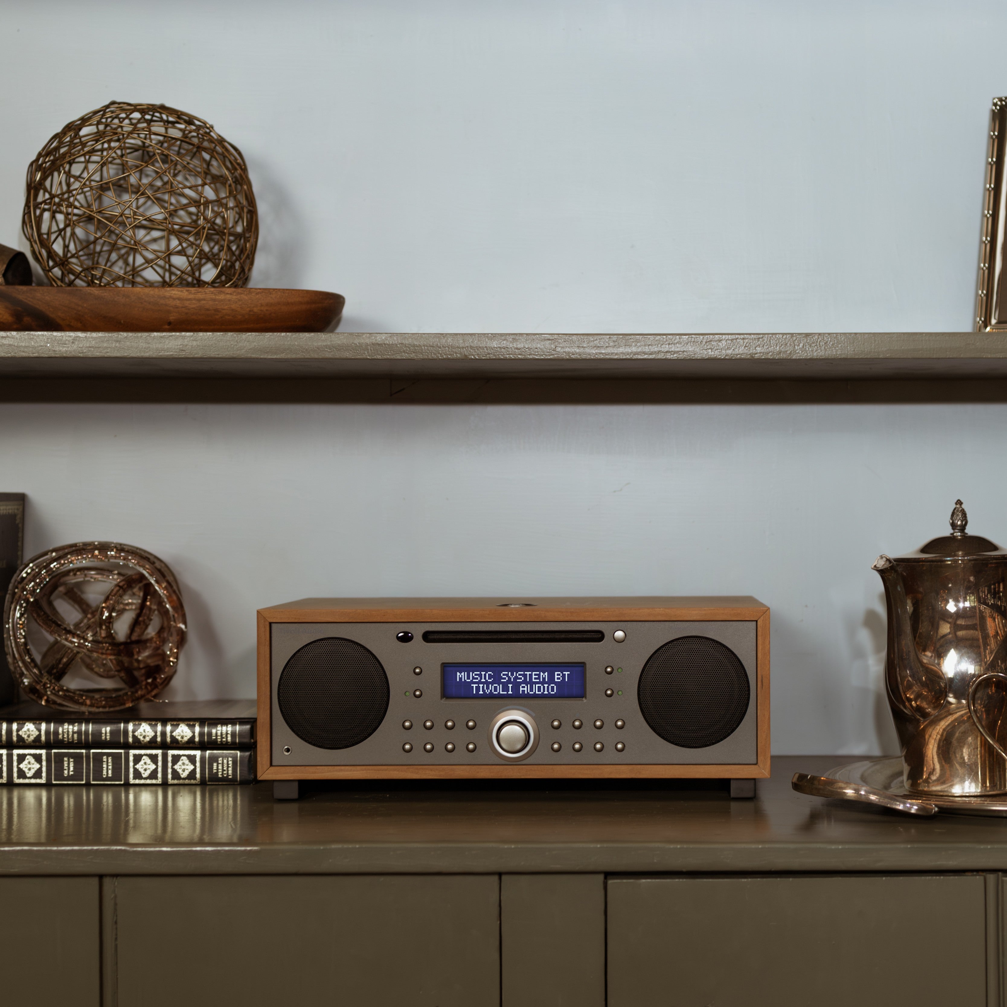 Tivoli Audio - Music System Plus - Cherry/Taupe