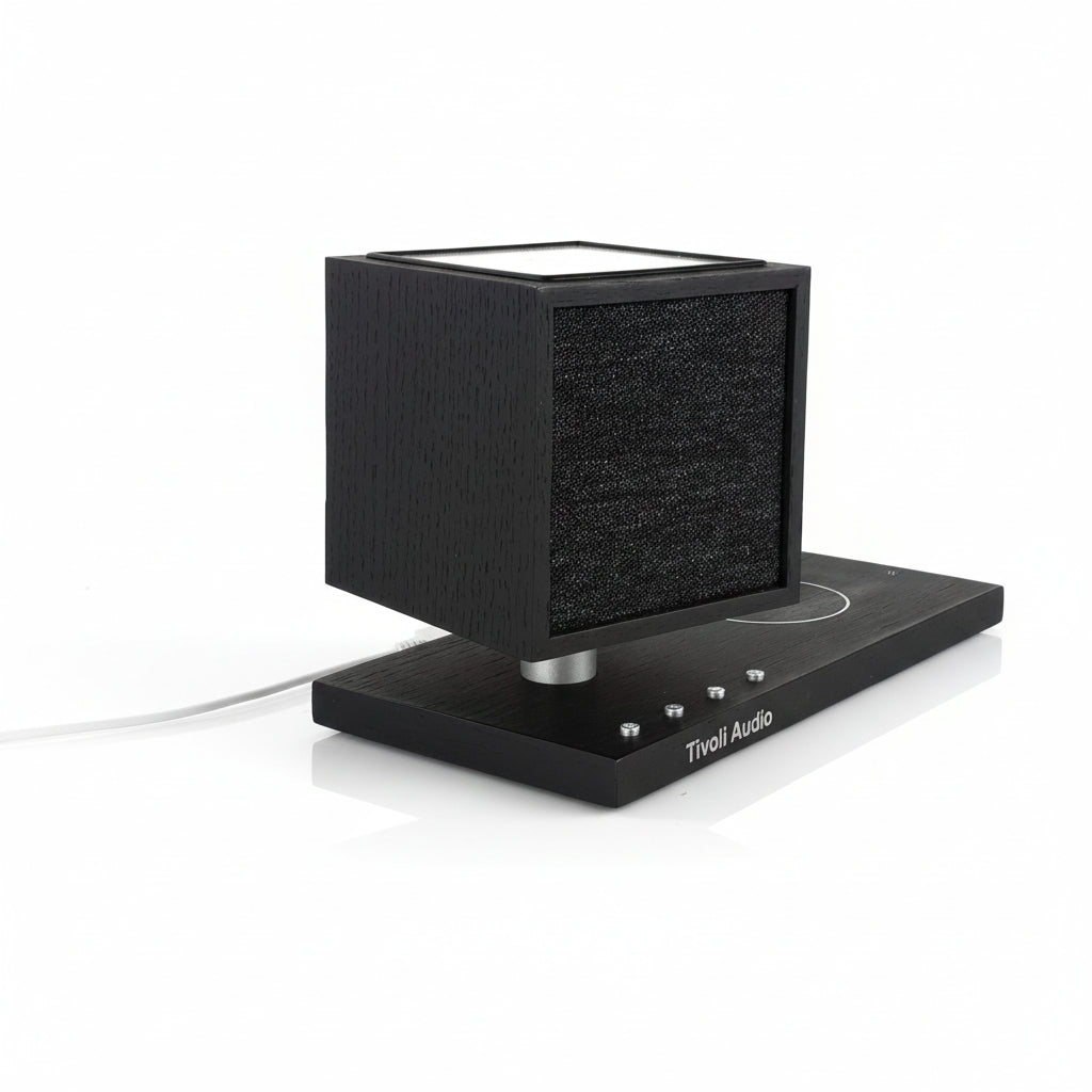 Tivoli Audio - Revive Bluetooth Speaker with Wireless Charging Pad & Lamp - Black Ash / Black
