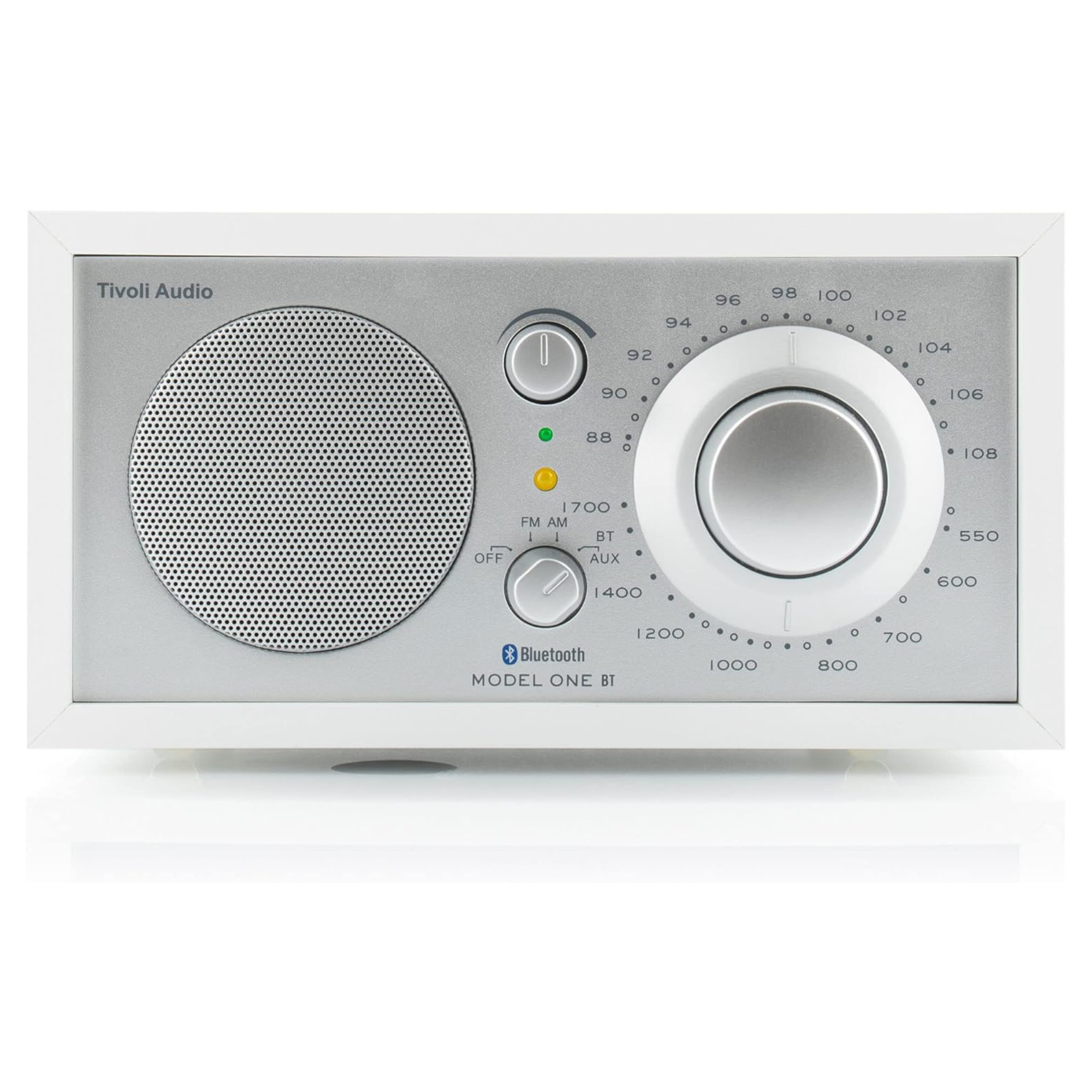 Tivoli Audio - Model One Bluetooth Table AM FM Radio - White / Silver