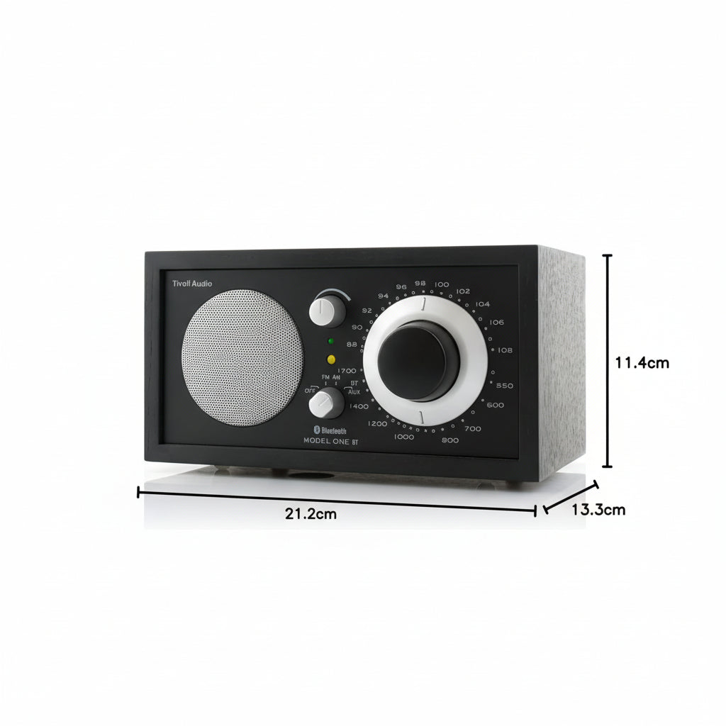 Tivoli Audio - Model One Bluetooth Table Radio AM/FM - Black Ash / Black Silver