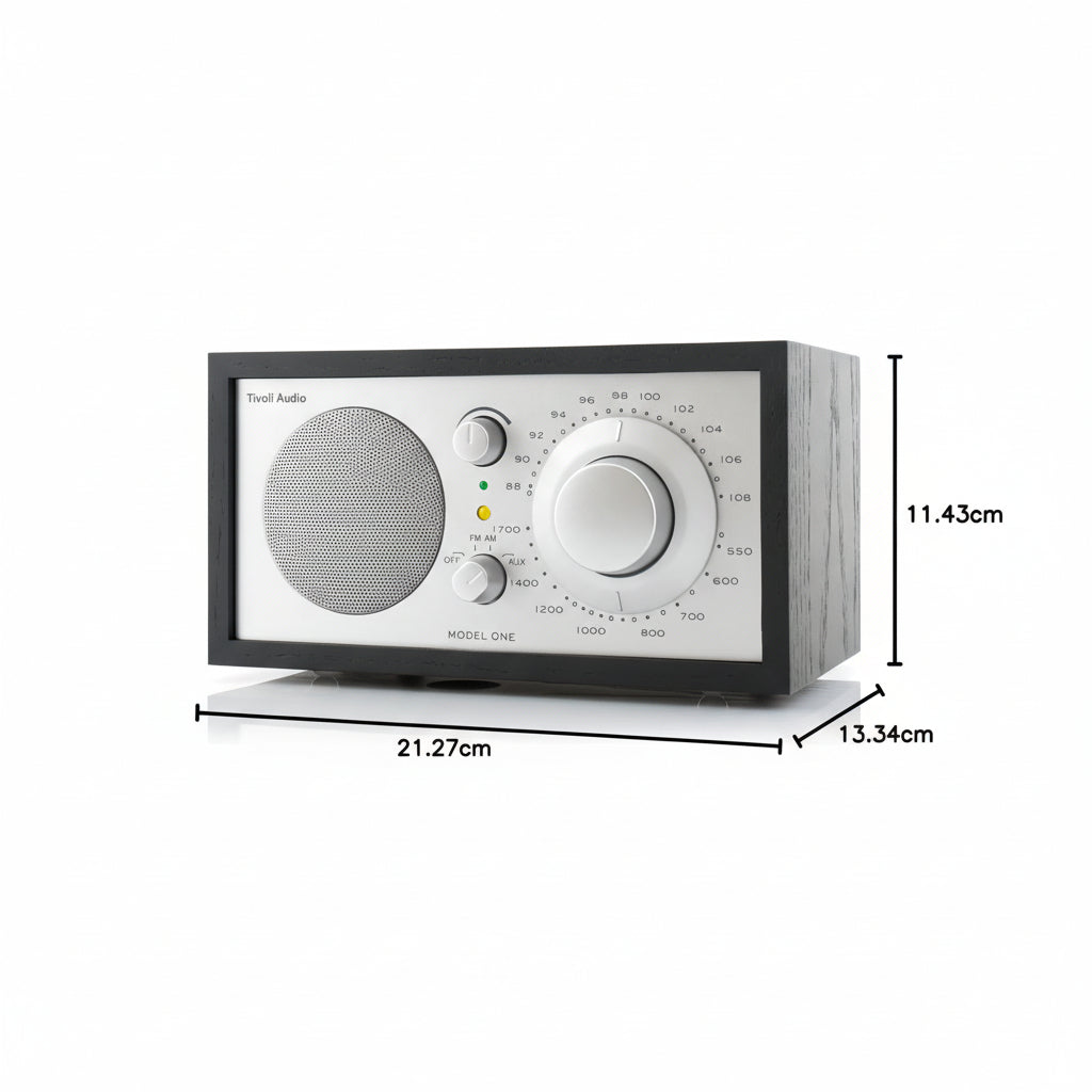 Tivoli Audio - Model One AM/FM Table Radio - Black Ash / Silver