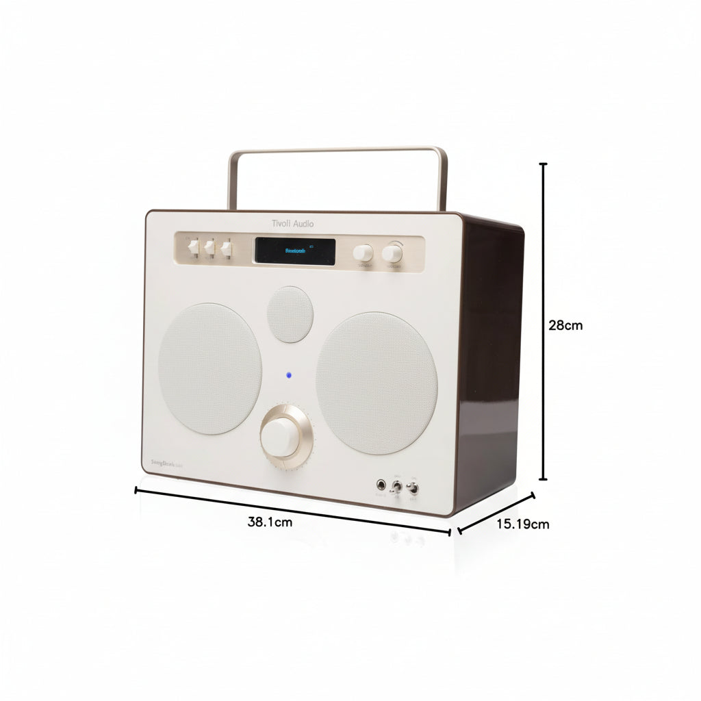 Tivoli Audio - Songbook Max, Premium Bluetooth Sound System with FM DAB+ - Cream / Brown