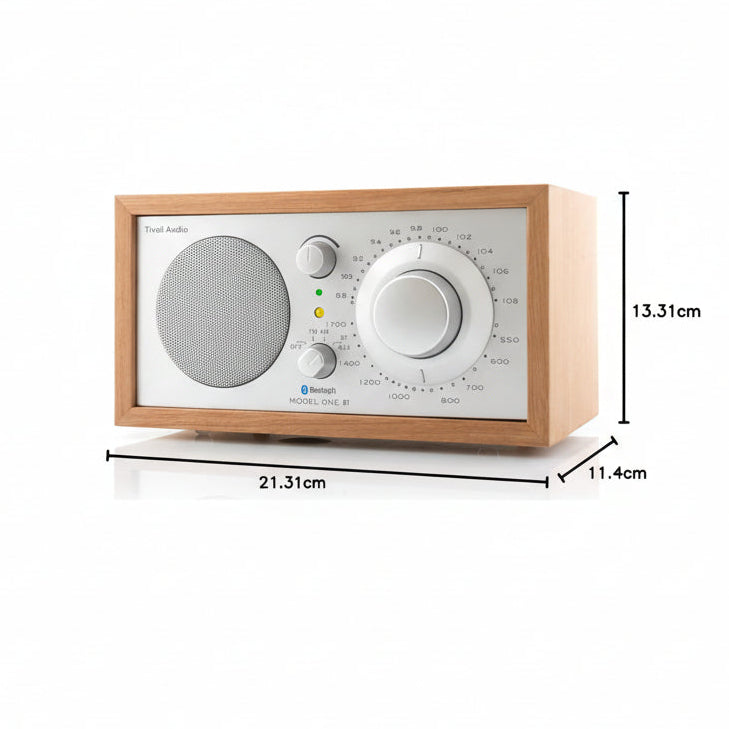 Tivoli Audio - Model One Bluetooth Table Radio, AM FM - Cherry / Silver