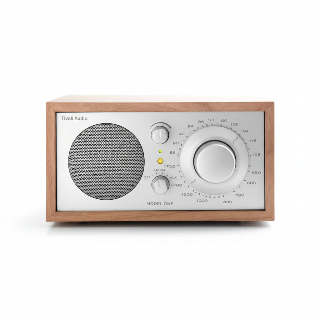 Tivoli Audio - Model One AM FM Table Radio - Cherry / Silver