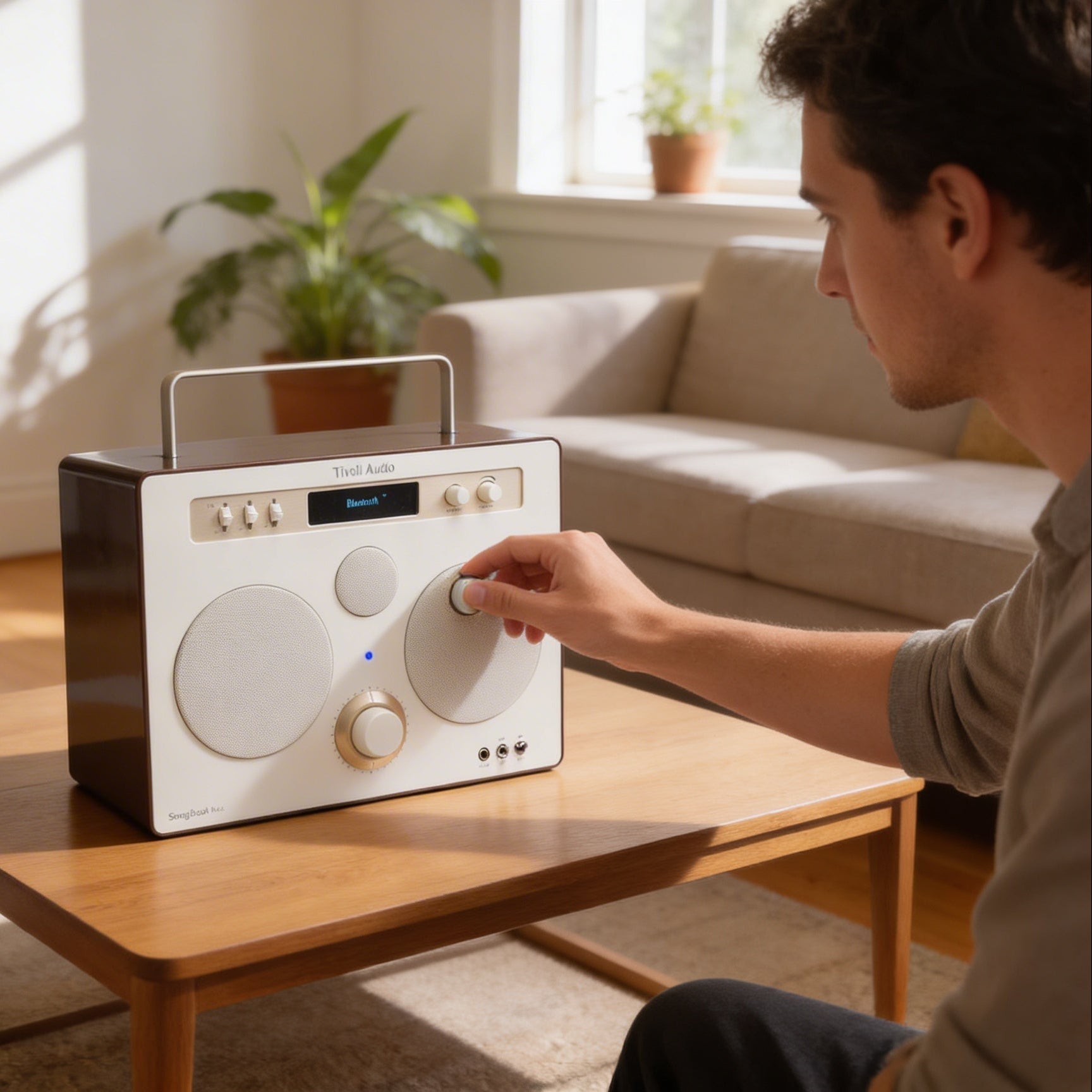 Tivoli Audio - Songbook Max, Premium Bluetooth Sound System with FM DAB+ - Cream / Brown