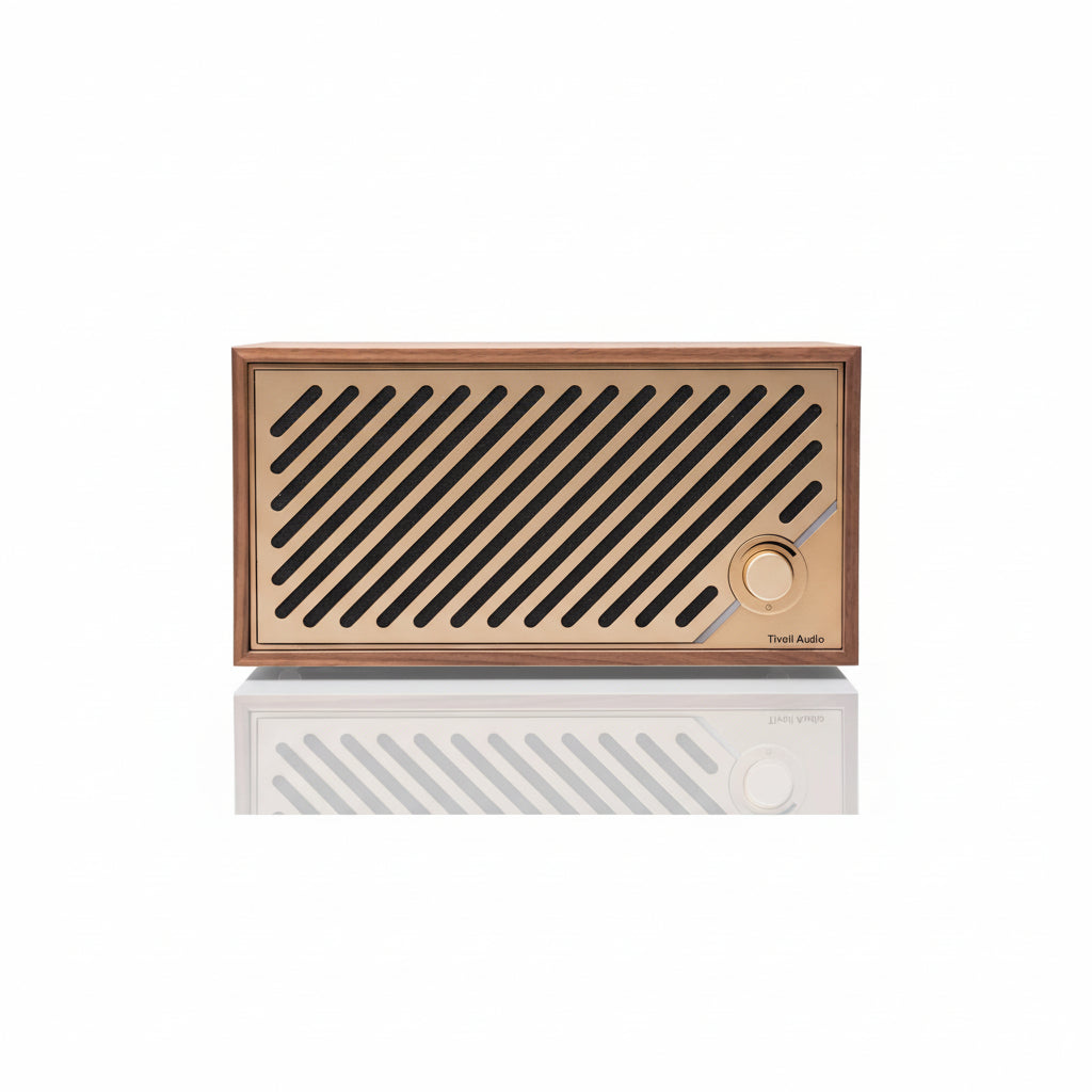 Tivoli Audio - Model Two Digital Wi-Fi Bluetooth Speaker - Walnut / Gold