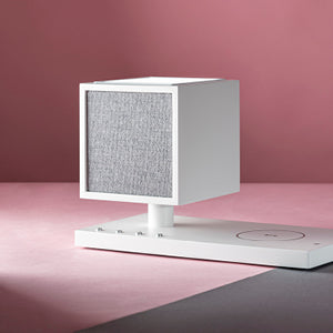 Tivoli Audio - Revive Bluetooth Speaker with Wireless Charging Pad & Lamp - White / Grey