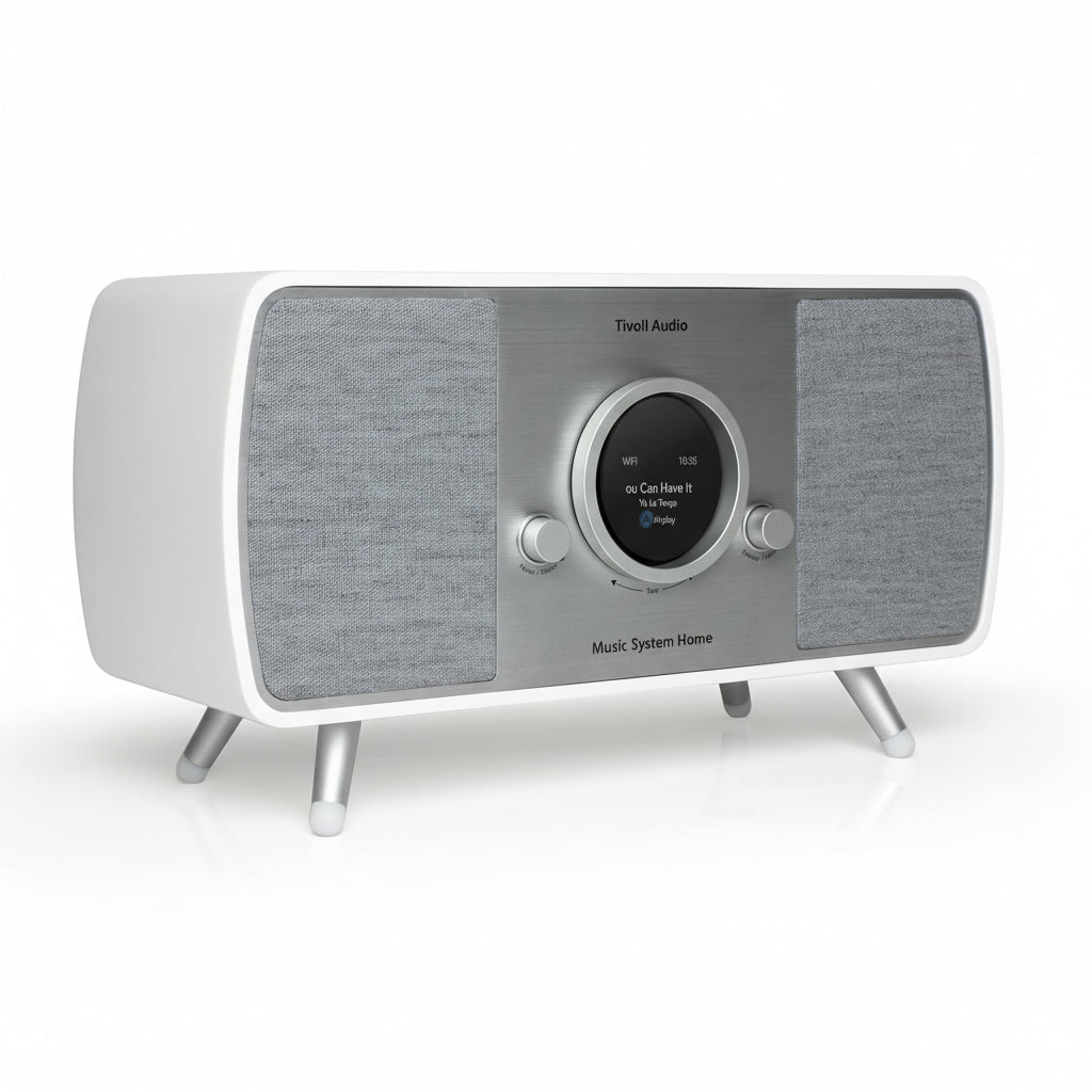 Tivoli Audio - Music System Home Generation 2, Wi-Fi DAB+ AM FM Bluetooth - White / Grey