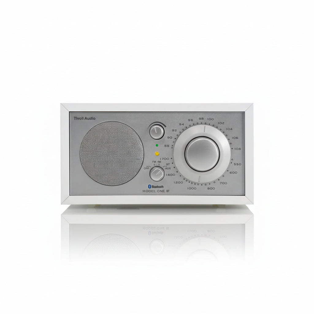Tivoli Audio - Model One Bluetooth Table AM FM Radio - White / Silver